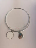 Sublimation Push Pull Bracelet Bangles 15pcs