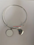 Sublimation Push Pull Bracelet Bangles 15pcs