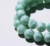 Angel Larimar Round Bracelet 6/8/10/12mm Nature Beads