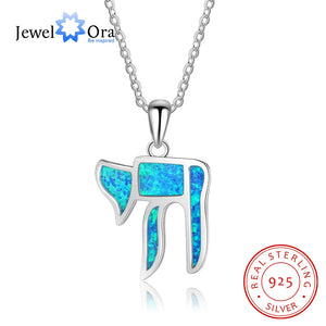 Opal Stone Necklace 925 Sterling Silver Pendant for Lover Gift