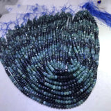 Tourmaline Roundelle Faceted Loose Beads 3*4mm 14inch