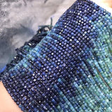 Tourmaline Square Faceted 3mm Loose Beads for Jewelry 14inch