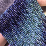 Tourmaline Square Faceted 3mm Loose Beads for Jewelry 14inch