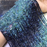 Tourmaline Square Faceted 3mm Loose Beads for Jewelry 14inch