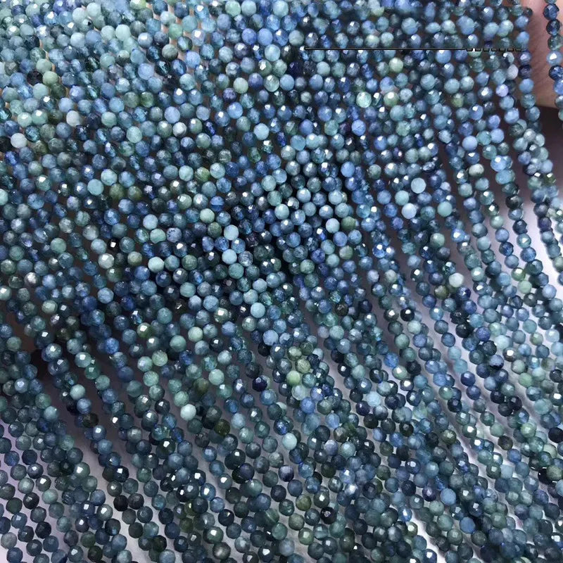 Tourmaline Round Faceted Loose Beads 3/4mm 14inch