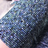 Tourmaline Round Faceted Loose Beads 3/4mm 14inch