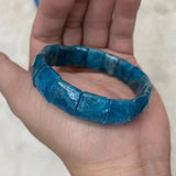 Apatite Stone Beads Bracelet - Gemstone Bangle for Women