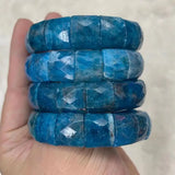 Apatite Stone Beads Bracelet - Gemstone Bangle for Women