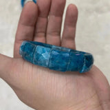 Apatite Stone Beads Bracelet - Gemstone Bangle for Women