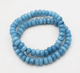 Jade Beads Roundel Faceted 8*4mm Bracelet 7.5inch