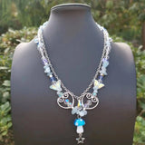 Mushroom Crystal Choker Necklace Grunge Charm Jewelry