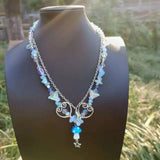 Mushroom Crystal Choker Necklace Grunge Charm Jewelry