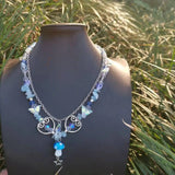 Mushroom Crystal Choker Necklace Grunge Charm Jewelry