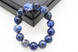Sodalite Agate Round 14mm Bracelet 7.5inch Beads