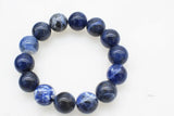 Sodalite Agate Round 14mm Bracelet 7.5inch Beads