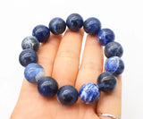 Sodalite Agate Round 14mm Bracelet 7.5inch Beads