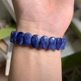 Sodalite Stone Beads Bracelet Natural Gemstone Bangle Charming Jewelry for Woman