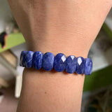 Sodalite Stone Bracelet Natural Bangle Charming Jewelry for Women