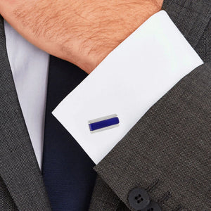 Striped Opal Copper Cufflinks for Tuxedo Shirts
