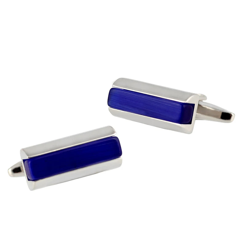 Striped Opal Copper Cufflinks for Tuxedo Shirts