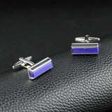 Striped Opal Copper Cufflinks for Tuxedo Shirts