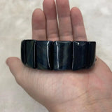 Tiger Eye Stone Beads Bracelet Natural Gemstone Bangle Fine Jewelry for Woman