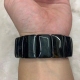 Tiger Eye Stone Beads Bracelet Natural Gemstone Bangle Fine Jewelry for Woman