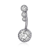Natural Diaspore Navel Ring Drop Dangle Body Belly Piercing Jewelry