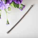 Bohemia Boho Brown&White Weave Bracelet Bangle with Clasp