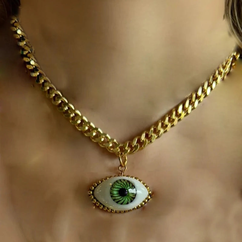 Pink Heart Pendant Choker Layer Necklace for Women