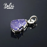 Natural Tanzanite Rough Pendant 925 Sterling Silver Gem Boutique Jewelry