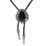 Leather Bolo Tie Men Choker Necklace Women Vintage