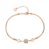 925 Sterling Silver 4 Leaf Clover Bracelet Outlet Women's Hand Bracelets