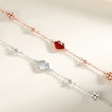 Double-Layer Star Bracelet 925 Silver Girls Jewelry