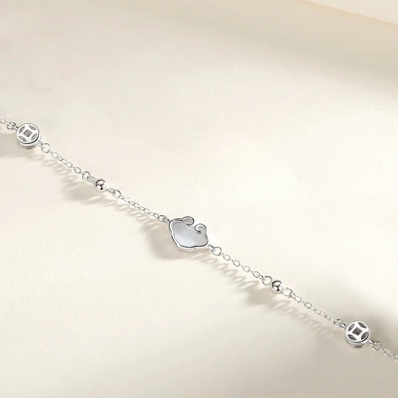 Double-Layer Star Bracelet 925 Silver Girls Jewelry