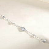 Double-Layer Star Bracelet 925 Silver Girls Jewelry
