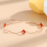 Double-Layer Star Bracelet Silver 925 Sterling Girls Jewelry