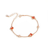 Double-Layer Star Bracelet Silver 925 Sterling Girls Jewelry