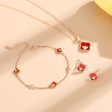 Double-Layer Star Bracelet Silver 925 Sterling Girls Jewelry
