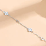 Double-Layer Star Bracelet Silver 925 Sterling Girls Jewelry