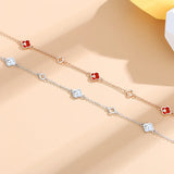 Double-Layer Star Bracelet Silver 925 Sterling Girls Jewelry