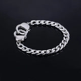 Stainless Steel Handcuffs Chain Bracelet for Men
