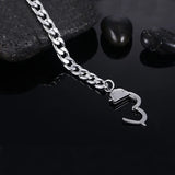 Stainless Steel Handcuffs Chain Bracelet for Men