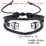 Cowhide Knitted Bracelets for Sublimation Printing - 8pcs/lot