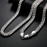 925 Silver Necklace for Men 6MM Chain 24 Inches Fine Jewelry
