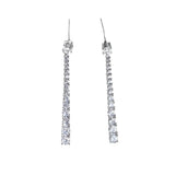 925 Silver Needle Earrings (Korean Version) High-Grade Long Dangle Jewelry