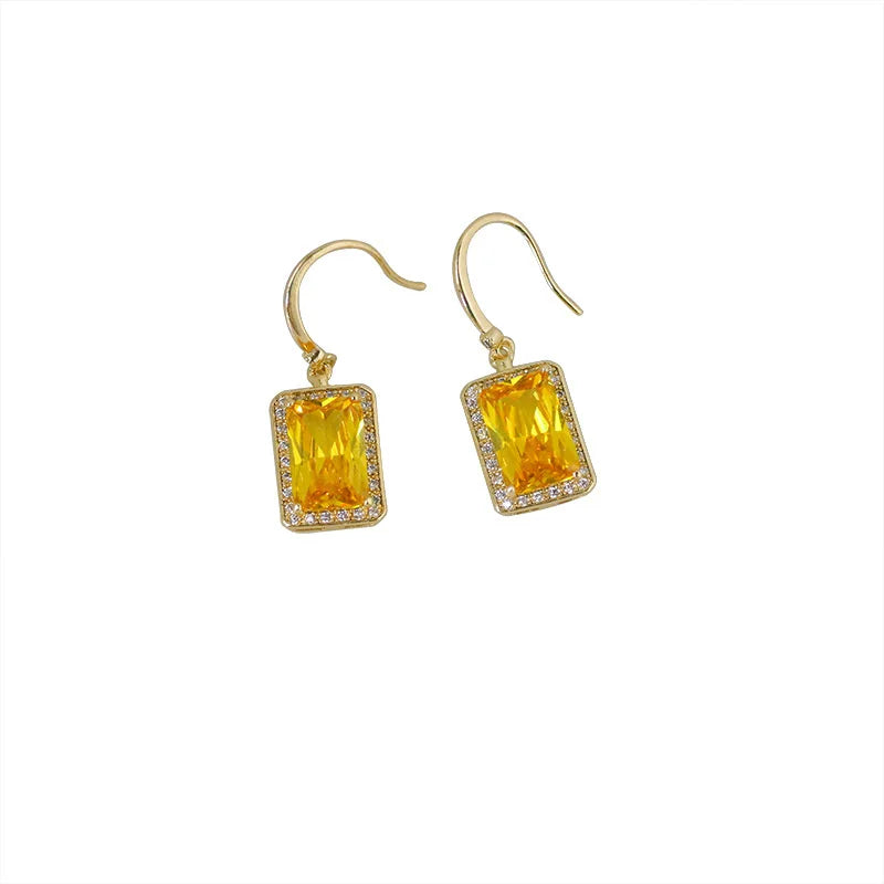 Jewels Tassel Zircon Earrings Japanese Style Women's