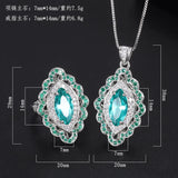 Green Treasure Necklace Set for Women