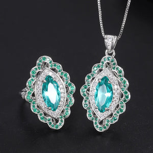 Green Treasure Necklace Set for Women