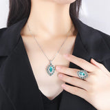 Green Treasure Necklace Set for Women